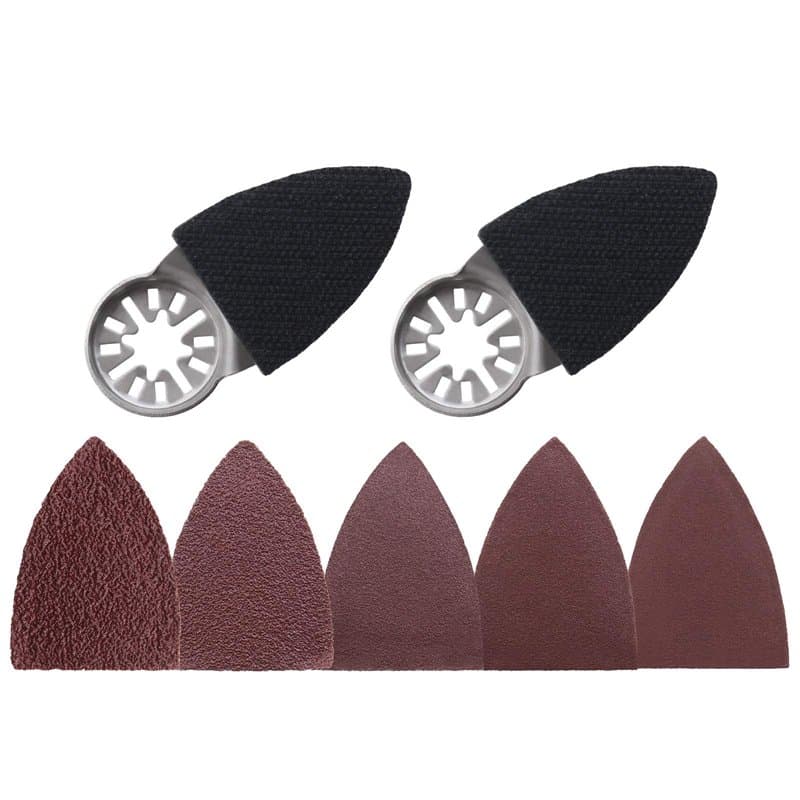 The Lord of the Tools Lot de 52 tampons de ponçage oscillants pour doigts 52 x 37 x 7 mm avec interface universelle