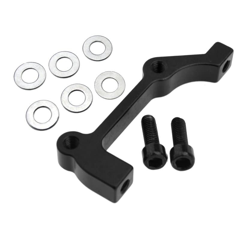 Create idea 180mm Adaptateur de Frein à Disque Arrière CNC Support de Poteau d'étrier PM à is Noir