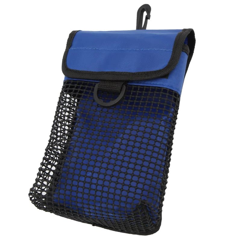 FOLOSAFENAR Sac de plongée 21x14cm, Sac de plongée Portable en Maille avec Boucle de Suspension, Filet de plongée en Maille Soli