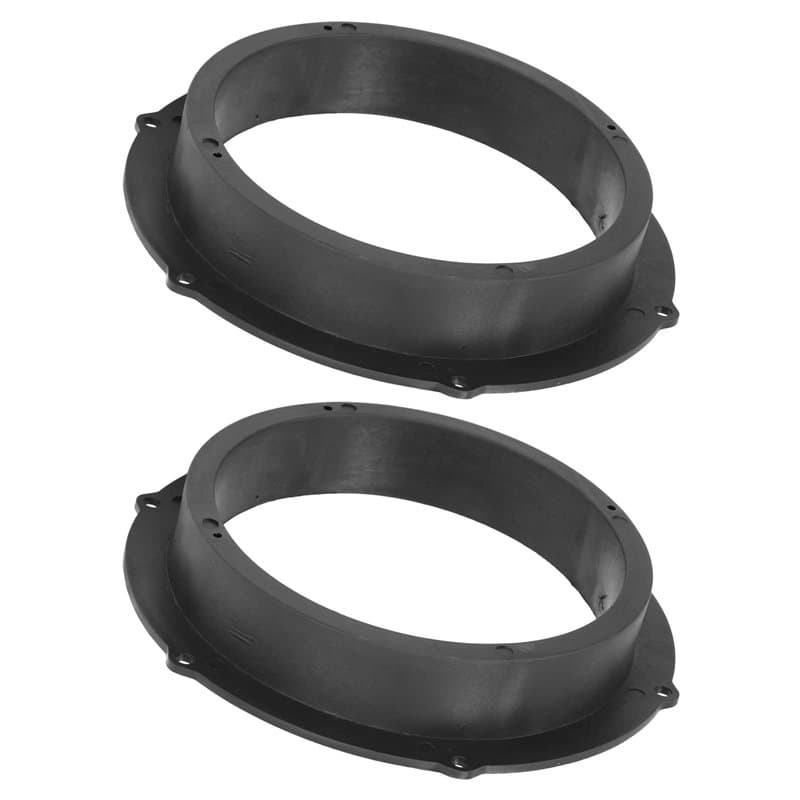 Shanrya Support de de Haut-parleurs de Voiture, Anneaux adaptateurs de Haut-Parleur 2 pièces/Ensemble Anti-Rayures décoratifs po