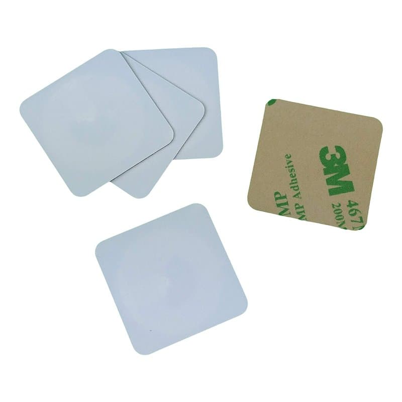 Autocollant RFID 13,56 MHz anti métal - UID inscriptible - libNFC Linux - (lot de 5)