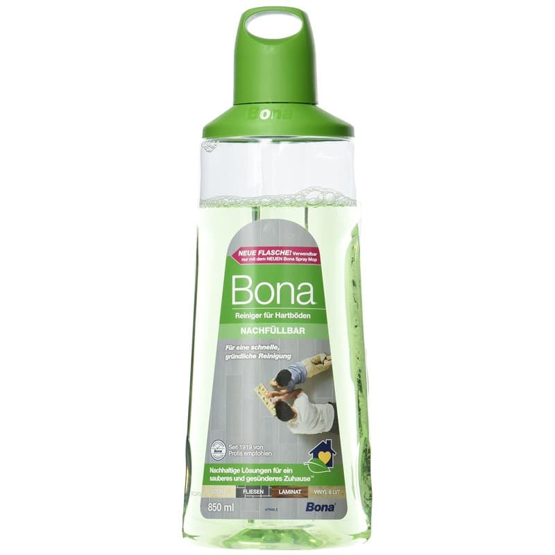 Bona Nettoyant pour sols, carrelage et stratifié, flacon de 850 ml, cartouche pour balai pulvérisateur de qualité supérieure, ne
