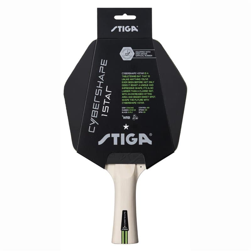 STIGA Raquette de Tennis de Table Cybershape 1-Star - Bon Contrôle et Forme Unique