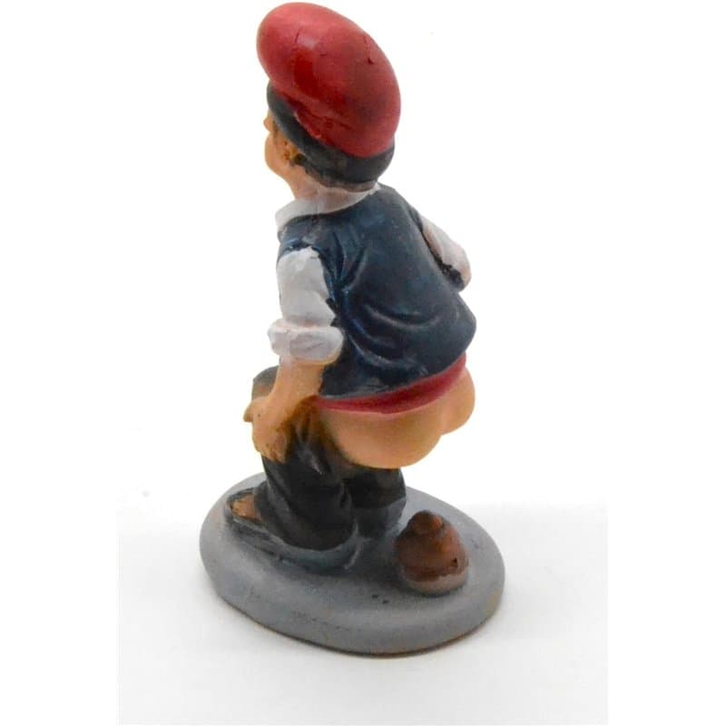 Figure de la crèche cachée de 6,5cm. trouver la figure de Noël. l'homme qui fait . figurine chier. ensemble de scène de nativité