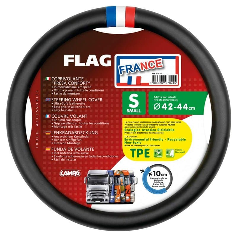 Lampa 97824 Flag France Couvre-Volant en Simili Cuir - S - Ø 42/44 cm