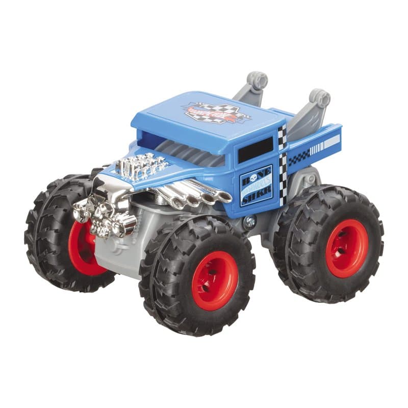 Hot Wheels - Mondo Motors - voiture télécommandée - Monster Truck - Bone Shaker -10cm - tout-terrain - wheelies - jouet enfant -