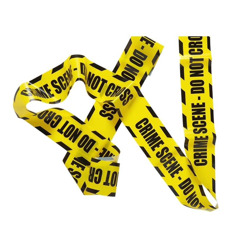 W WIDMANN MILANO Party Fashion, Ruban barricade « Crime Scene, Do Not Cross », Design accrocheur, matériau durable, longueur de
