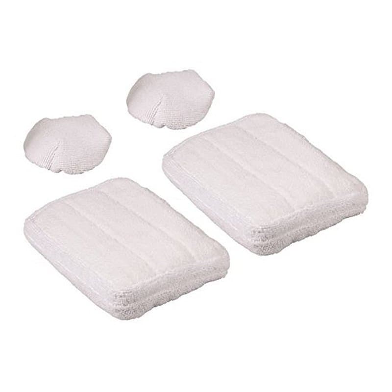 Polti Vaporetto PAEU0307 Kit de 2 serpillières en microfibres et 2 bonnettes compatibles avec les balais vapeur Polti Vaporetto