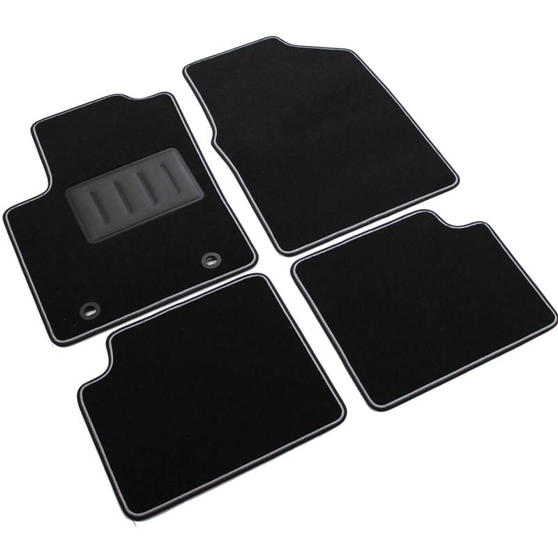 ilTappetoAuto by Fabbri 3 - SPRINT01300 Tapis de voiture en moquette noire antidérapante sur mesure compatible avec Ford Ka II 2