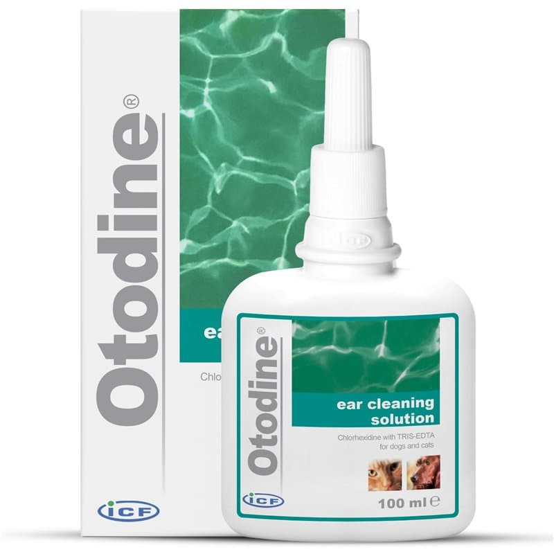 ICF Otodine | Nettoyant Oreille Chien et Chat | Nettoyant Auriculaire Assainissant pour Chien et Chat | Soin pour l'Hygiène et l