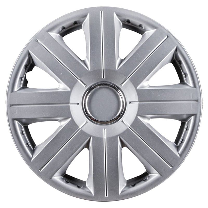 CORA 40543 Cosmos Ring Lot de 4 enjoliveurs, 13 Pouces (38,1 cm), Gris Aluminium
