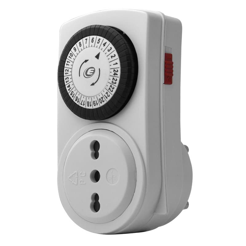 Electraline 58104 - Mini programmateur minuteur, 16 A, noir/blanc