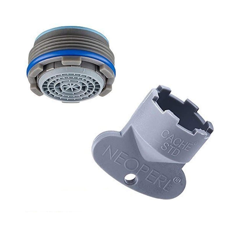 Neoperl Aérateur dissimulé pour robinet avec clé 24 x 1 mousseur, filtre cascade caché