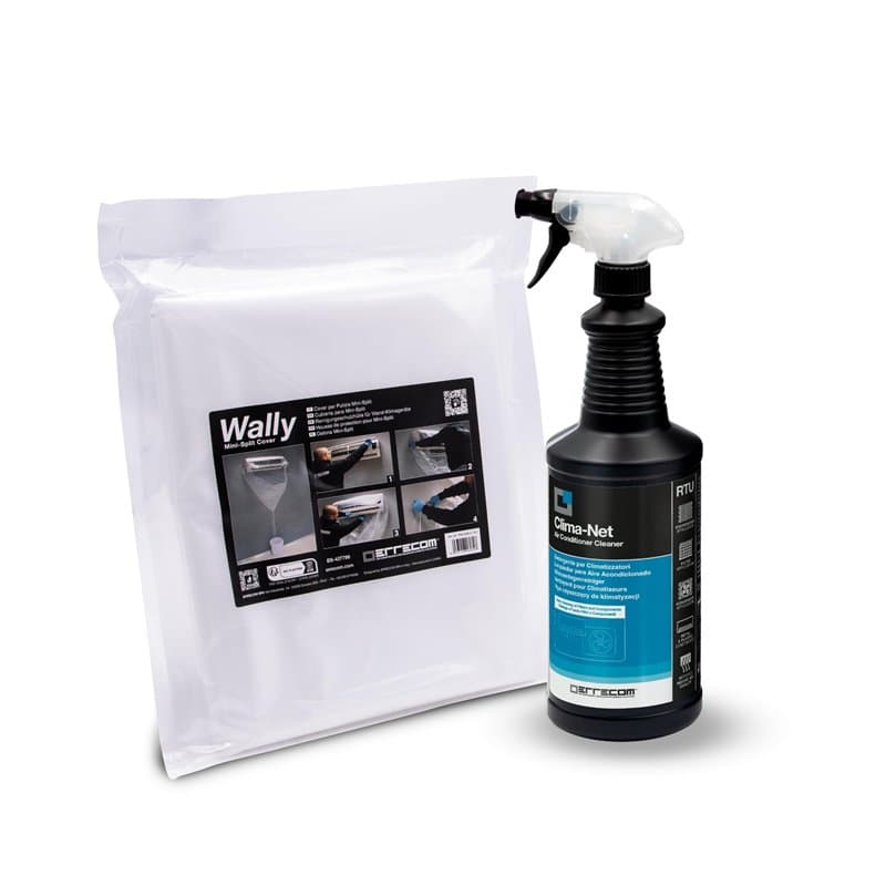 Errecom Kit Nettoyage Climatisation avec 1 Clima-Net Détergent Climatisation, Filtres, Batteries à Ailettes et Unités Externes 1