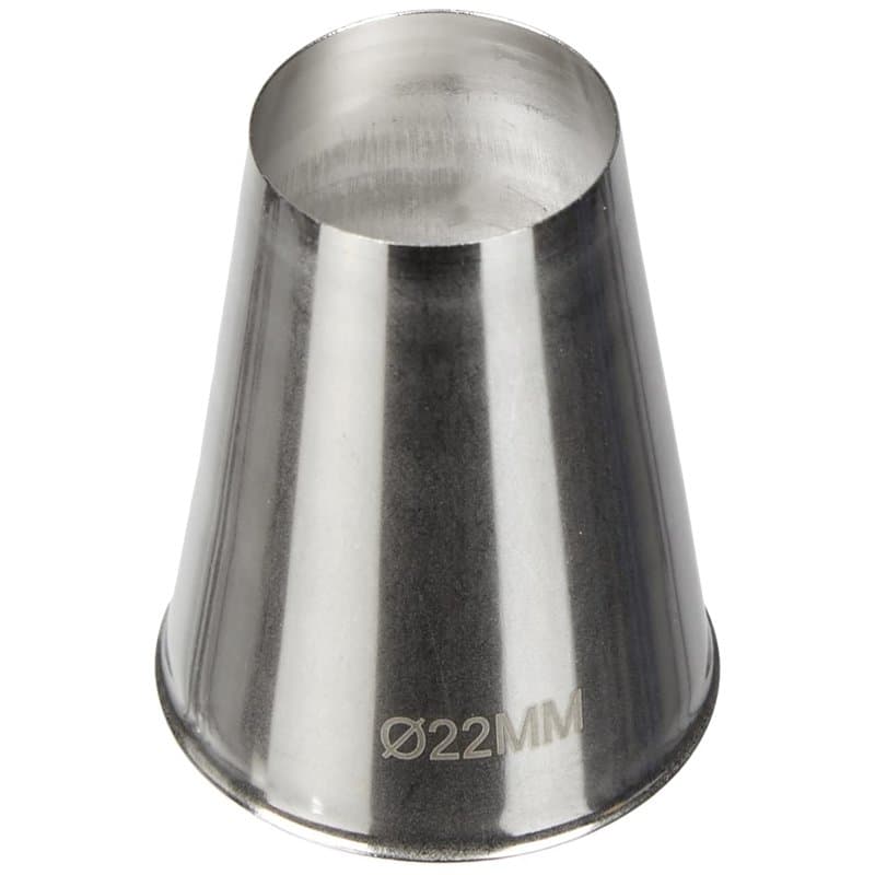 Silikomart 43.319.99.0000 BT222 Douille pour Poche à Douille Inox, Argent