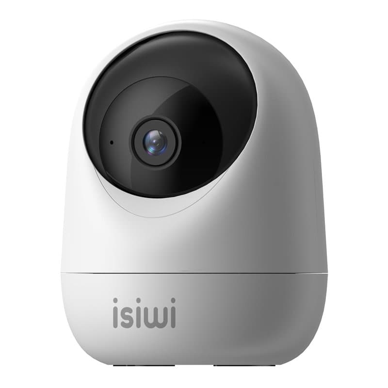 ISIWI Orb Caméra IP WiFi Interne Surveillance Domestique,HD 1080P, Vue panoramique, détection de mouvements et Sons anormaux, Au