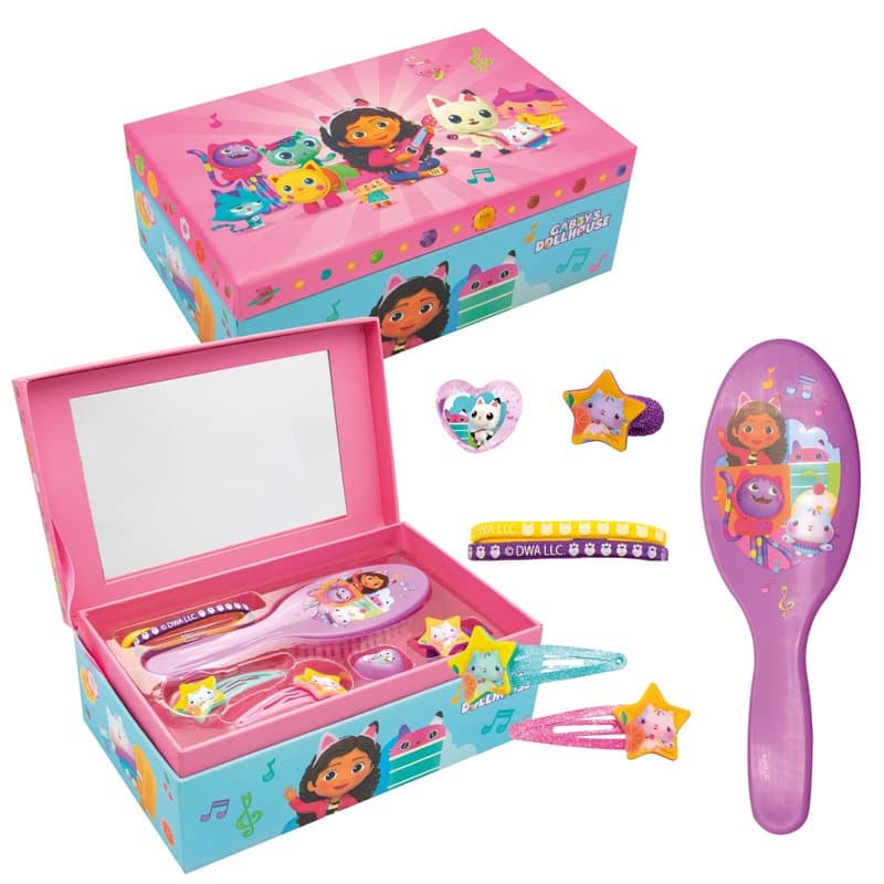 Joytoy- Gabbys Gabby's Dollhouse Boîte à Bijoux avec Accessoires, Enfants Unisexes, 23877, Multicolore, Taille Unique