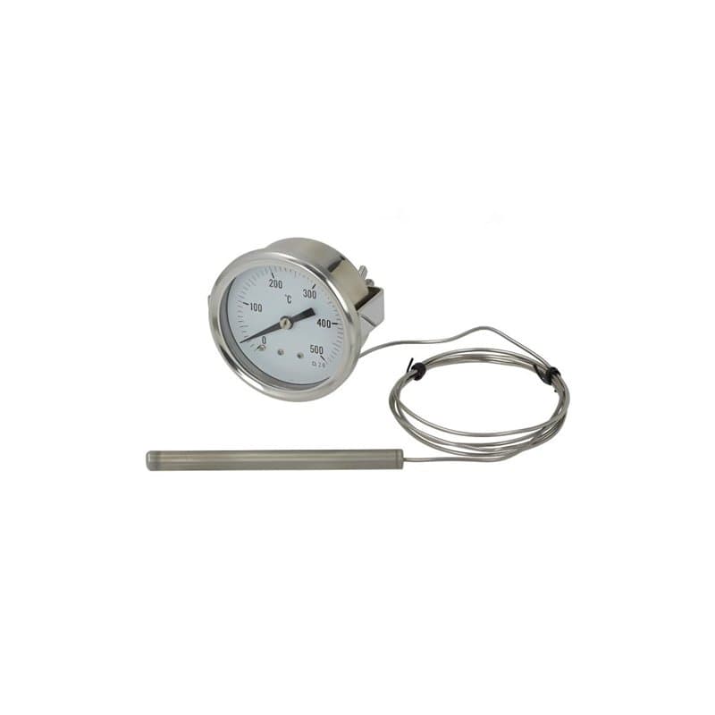 CG94 Thermomètre universel pour fours 0-500° Fiss. intérieur pour fours à pizza, barbecue, fours à bois etc.