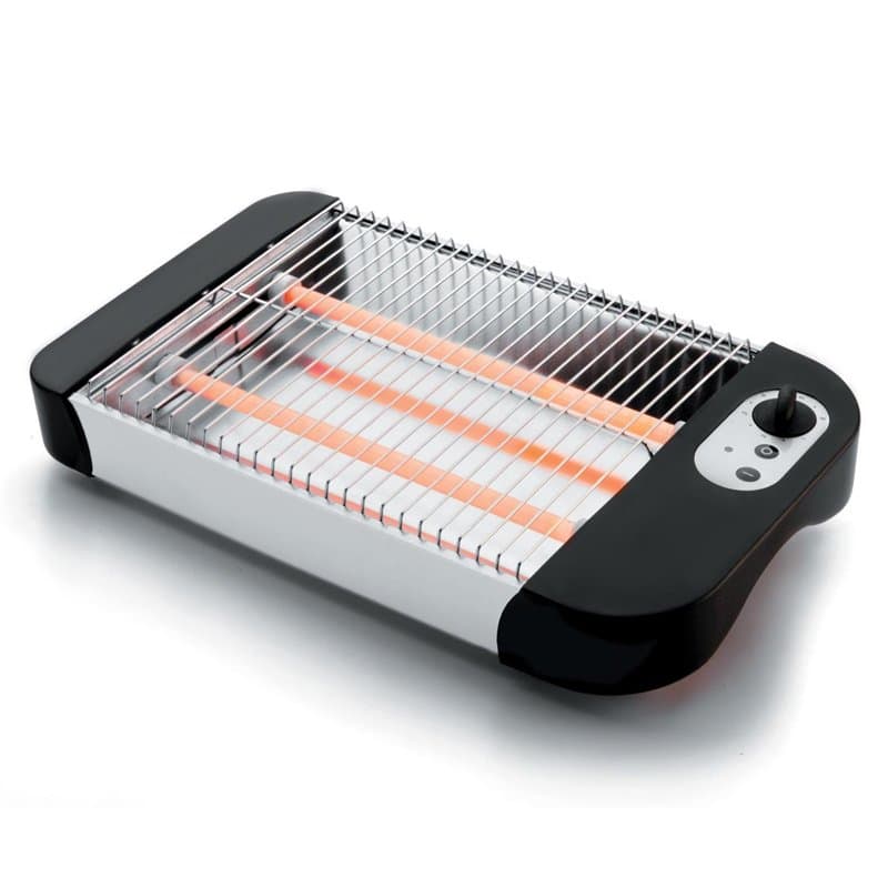 Lacor Grille-pain électrique horizontal 20 x 25 cm - 69163, Gris