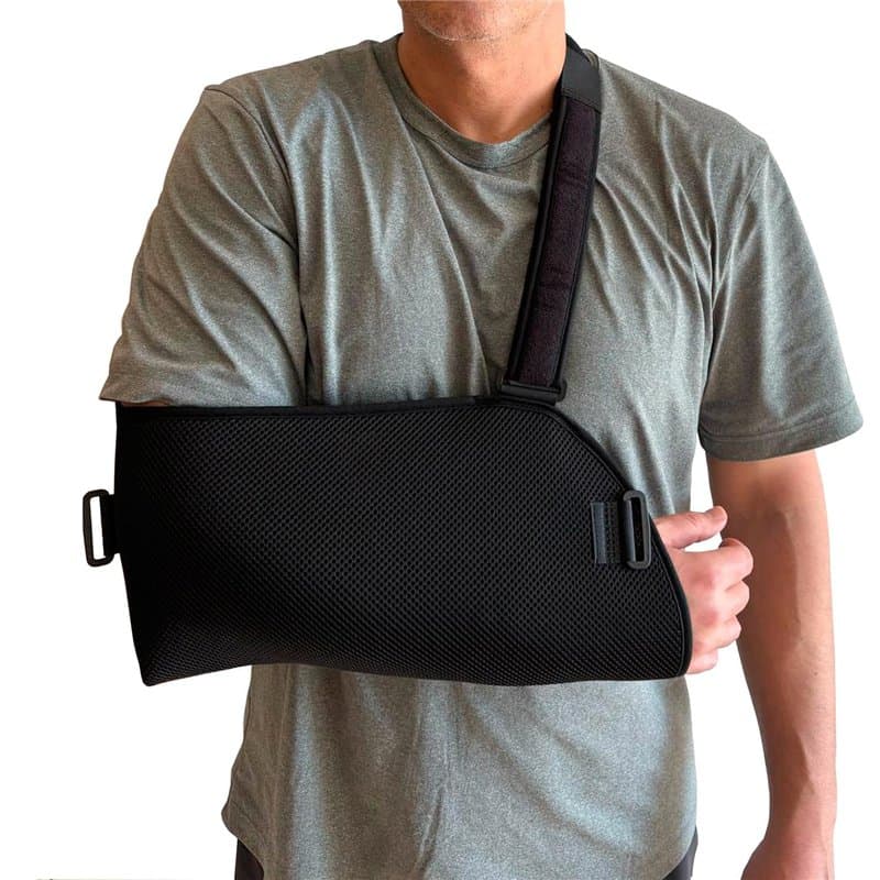Ortones - Écharpe pour Bras et Épaule avec Sangle AntiRotation - Sling Ajustable - Immobilisateur Bilatéral Taille Universelle –