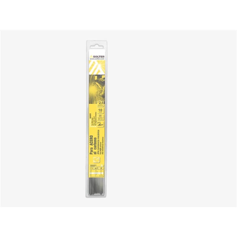 Solter E7018 05973 - Lot de 10 électrodes de base 2,5 x 350 mm