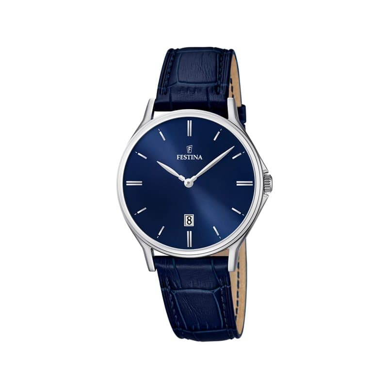 Festina Hommes Analogique-Numérique Quartz Montre avec Bracelet en Cuir