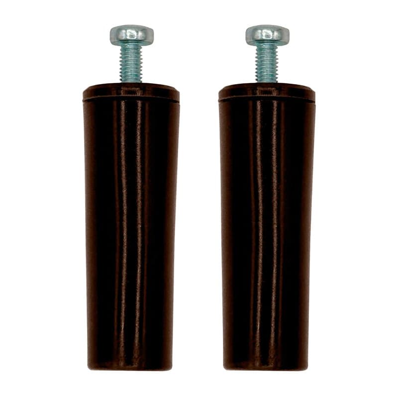 MICEL 91780 Lot de 2 butées pour volet roulant avec vis en métal métrique 6 en plastique marron 60 x 20 mm