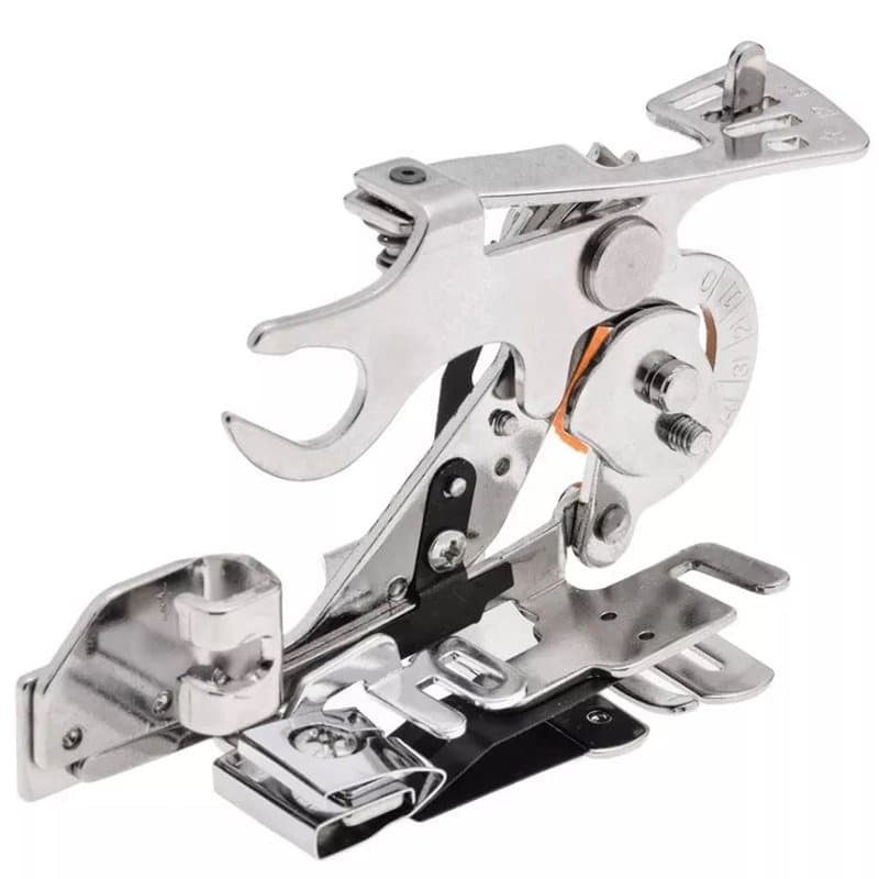 Ruffler Presseur pour machine à coudre domestique (canne basse) compatible avec Singer, Alpha, Brother, Elna, Sigma, Juki et plu