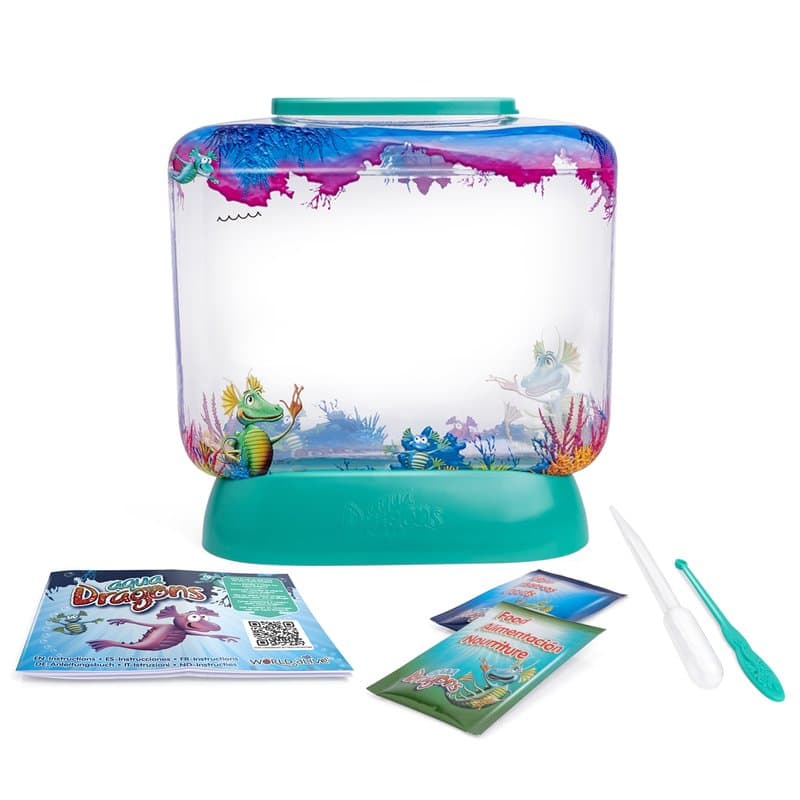 Aqua Dragons Underwater World Compact Kit Educational STEM Toy,Aquarium Set,Grow Easy Pet for Kids Comprend un réservoir,de la n