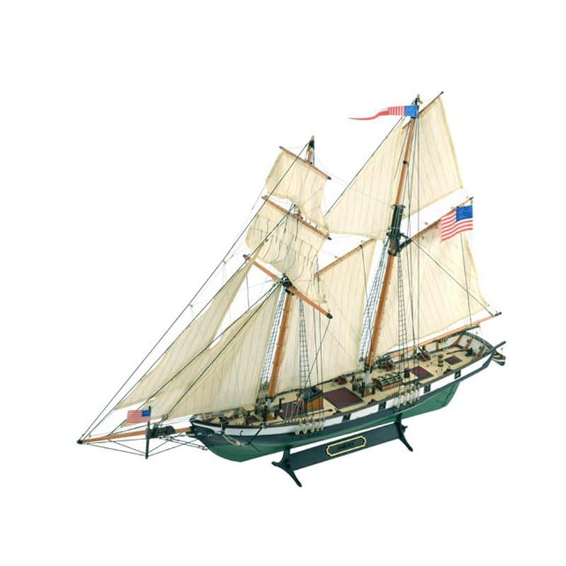 Artesanía Latina - Maquette de Bateau en Bois - Goélette Américaine Harvey - Modèle 22416, Echelle 1:60 - Maquettes à Assembler
