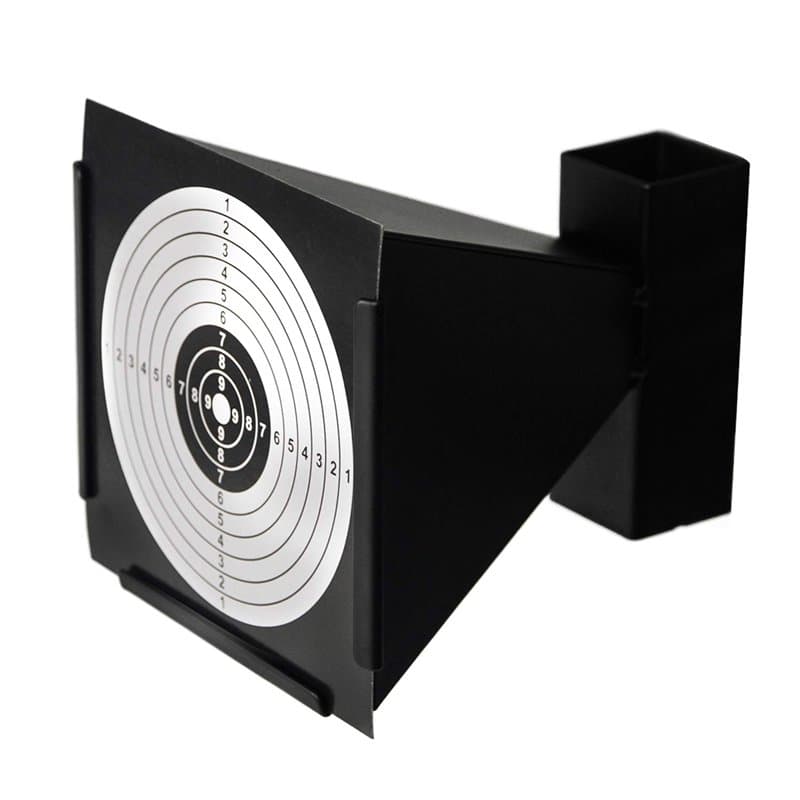 GUGULUZA Porte Cible Conique 14x14 cm Supports de Cible Metallique Noir