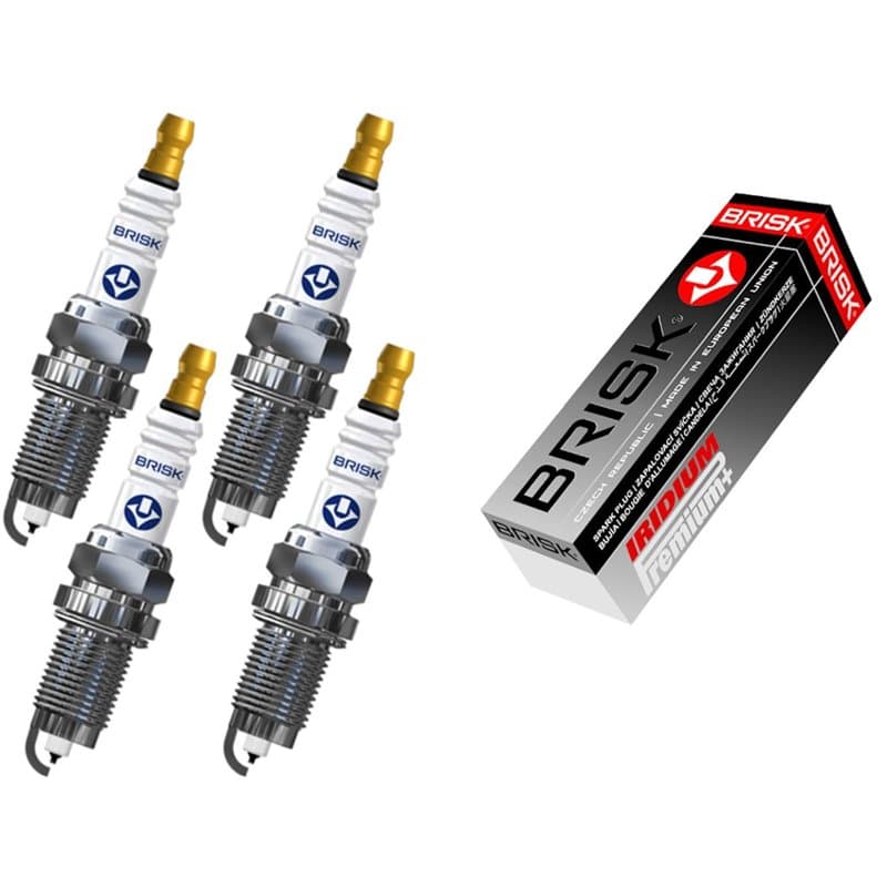 BRISK Iridium Premium+ Plus P2 1620 Bougies d'allumage, 4 pièces