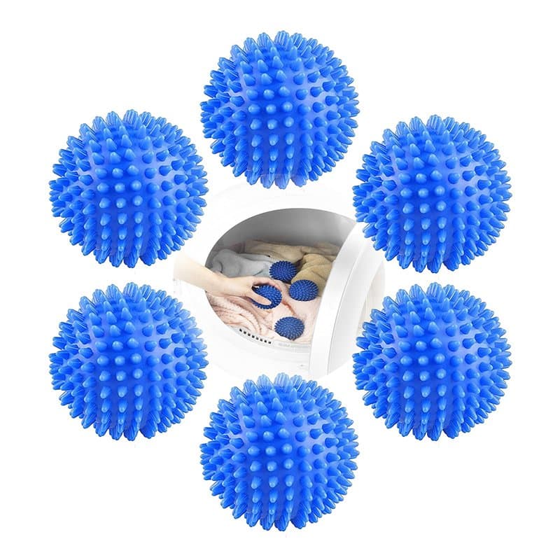 mohito Balles de Séchage pour Sèche-linge 6 Pièces Machine à Laver Boule De Séchage Boules pour Linge Plus Moelleux pour Accélér