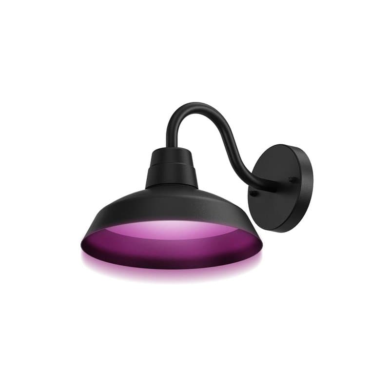 Calex Smart Extérieur LED Lampe Extérieure, Smart Wall Lamp Classique, RGB et Blanc Chaud, Éclairage Extérieur, 4W, Noir