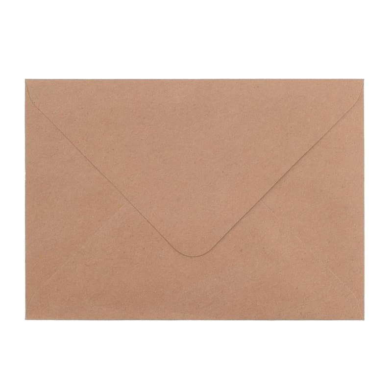 Florence Enveloppes 16,2 x 11,4 cm - Kraft - 100 pcs - 120 g/m² - Enveloppes Auto-Adhésives pour Faire Part de Mariage, Cartes P