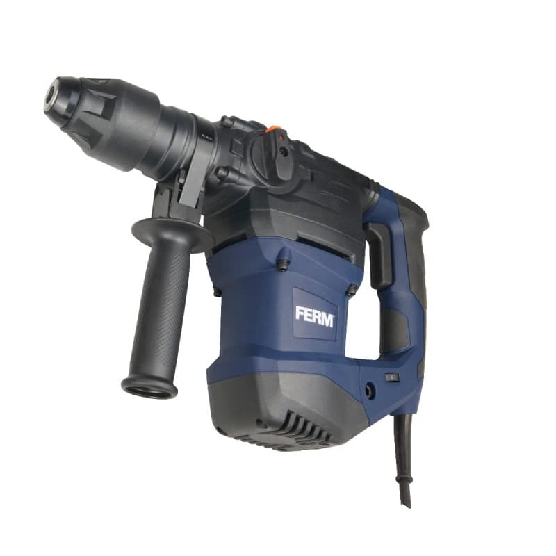 FERM Marteau perforateur 1500W - 4 fonctions - Vitesse variable - Incl. 3 forets et 2 burins