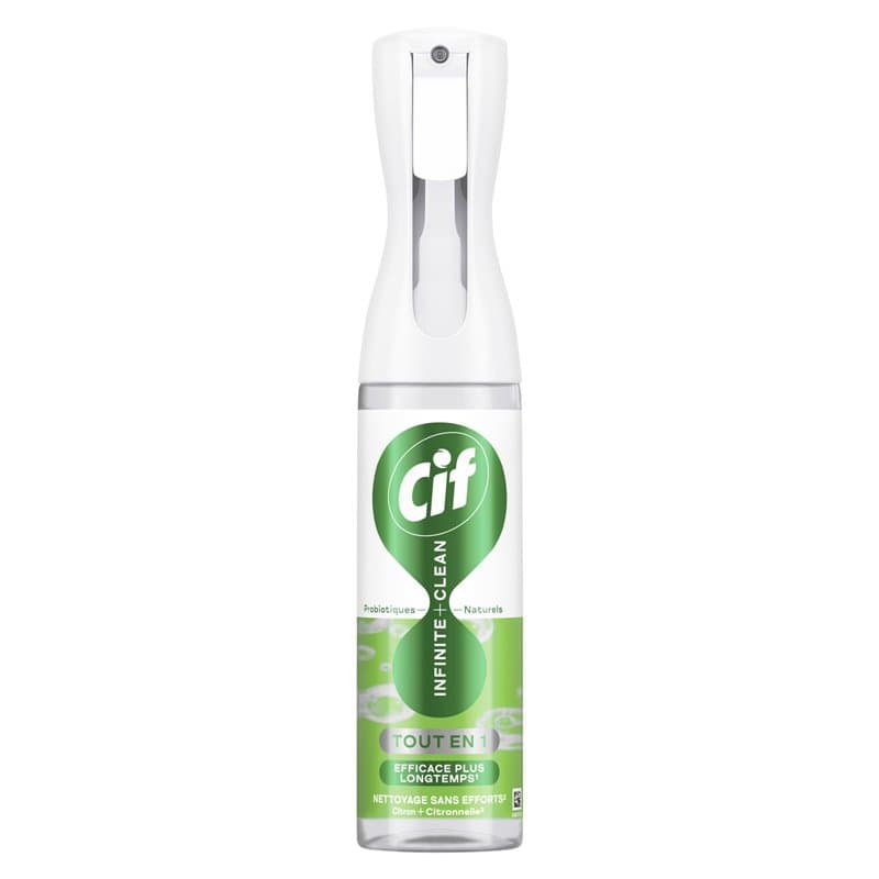 Cif Infinite+Clean Spray Multi-Usages Nettoyage sans Efforts 280ml