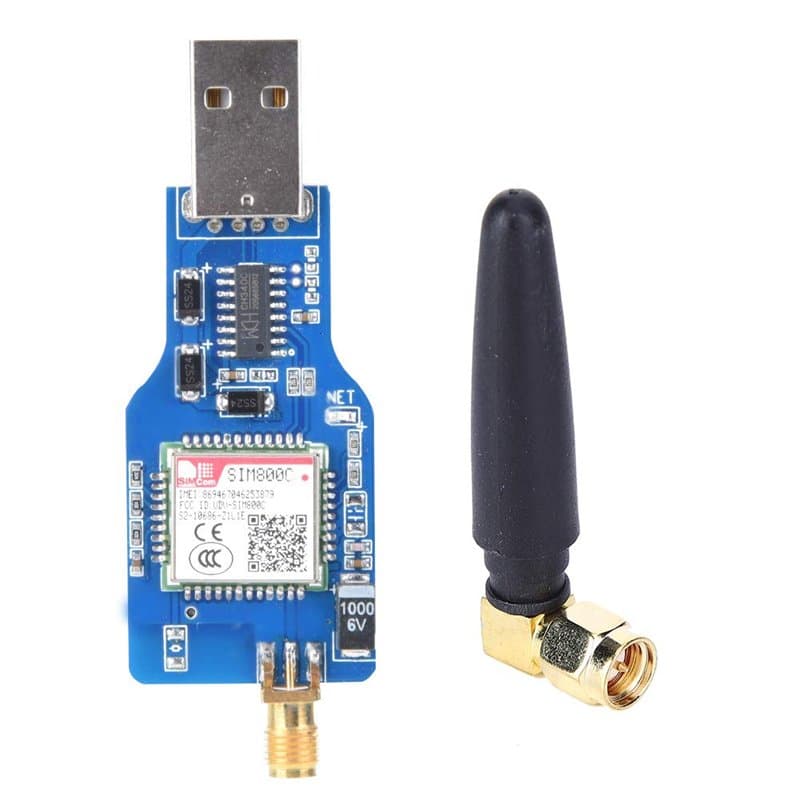 Cartes de Port USB, Module série GSM/GPRS SIM800C USB vers GSM avec Fonction sans Fil, Module à Quatre fréquences