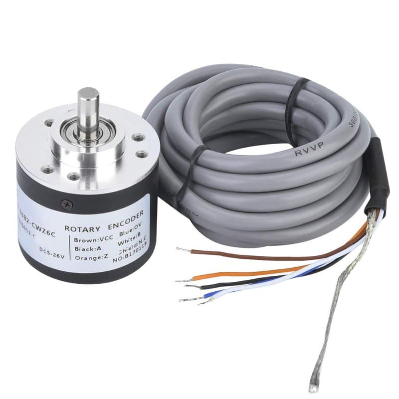 Encodeur Rotatif 1000P/R, Module D’Encodeur Rotatif Incrémental, Encodeur À Usage Général DC 5-26V A, B, Z Sortie Triphasée, ave