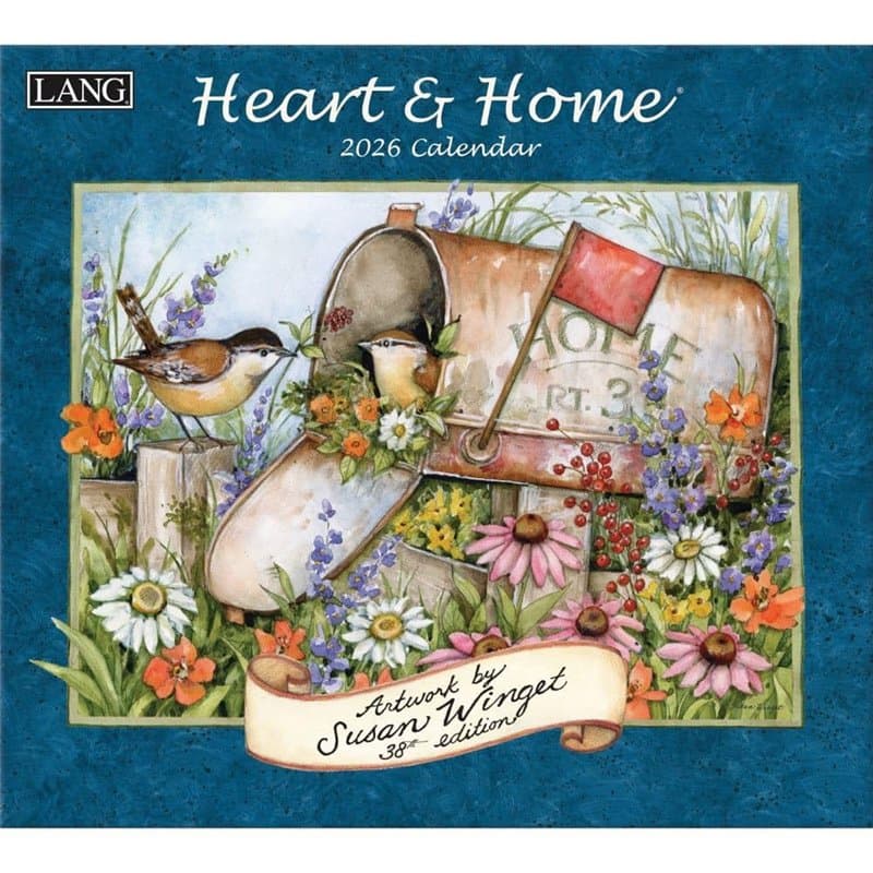 Lang, Calendrier mural 2026 Heart and Home par Susan Winget