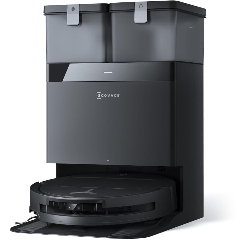 ECOVACS T50 Omni Aspirateur Robot avec Station, Puissance 15000Pa amélioré par T30 Pro Omni, Brosse latérale et serpillière Exte