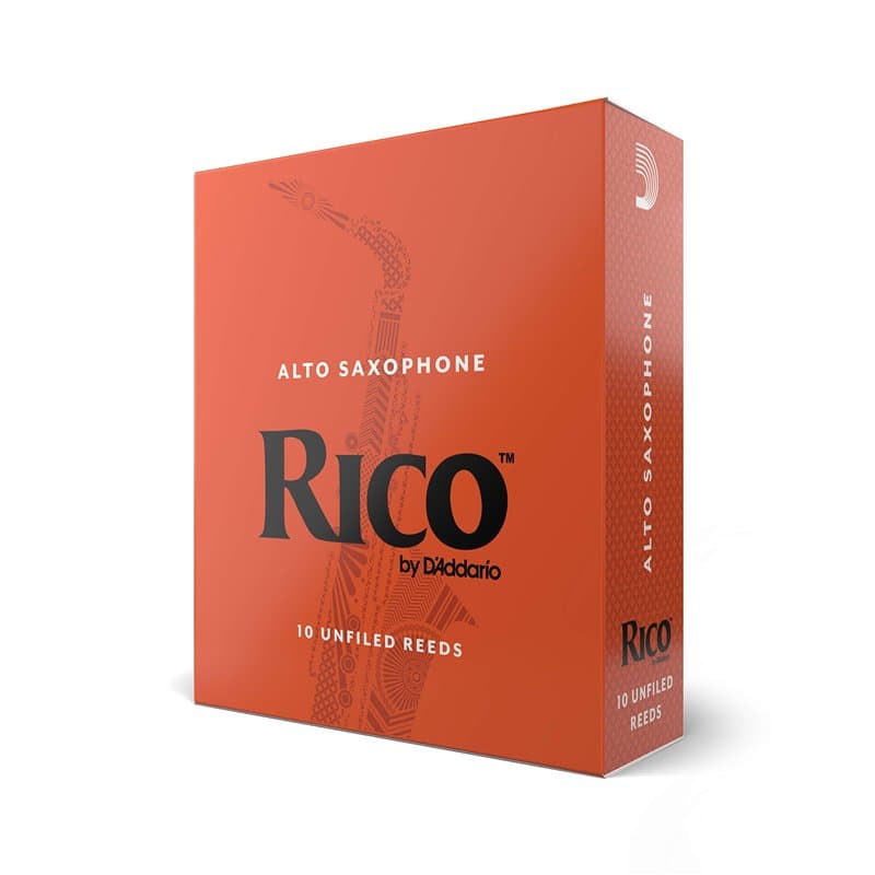 Anches de saxophone Rico - Anches de saxophone alto - Anches de saxophone alto 2, 10-Pack