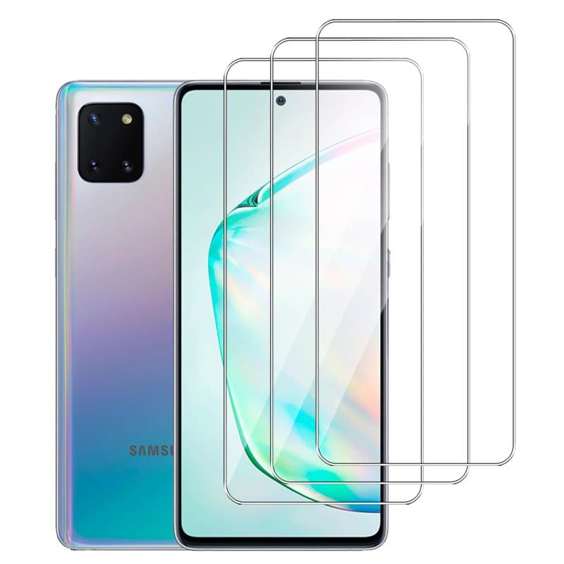 Dlxiks 3 Pièces Verre Trempé Pour Samsung Galaxy Note 10 Lite,HD Transparent, Dureté 9H-sans Bulles d'air-Anti Rayures Film Prot