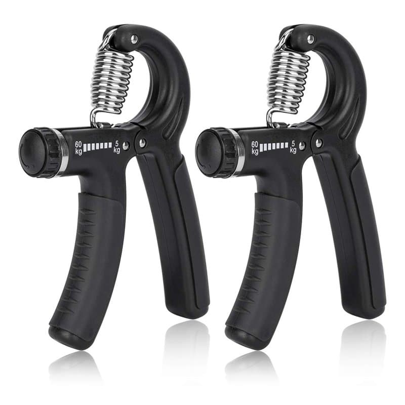 peinat 2 Pièces Muscleurs de Main Pince à Main Hand Grip avec Plage de Résistance Réglable 5-60 Kg pour La Récupération des Pati