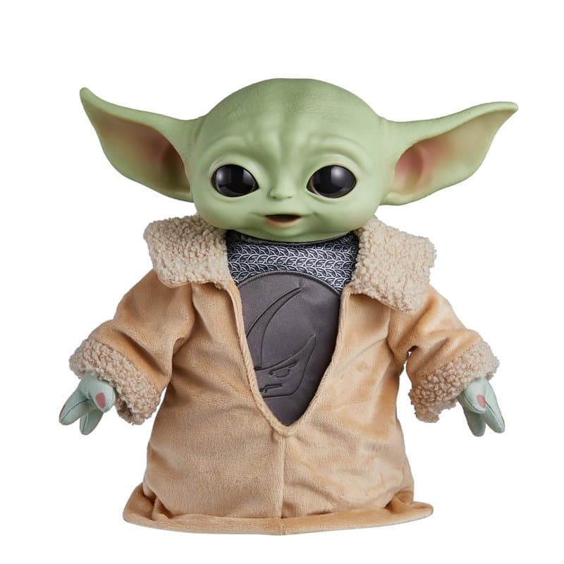 Mattel Star Wars Peluche Din Grogu de 28 cm, avec tête rigide et base remplie de grains, inspirée de l'univers Star Wars : The M