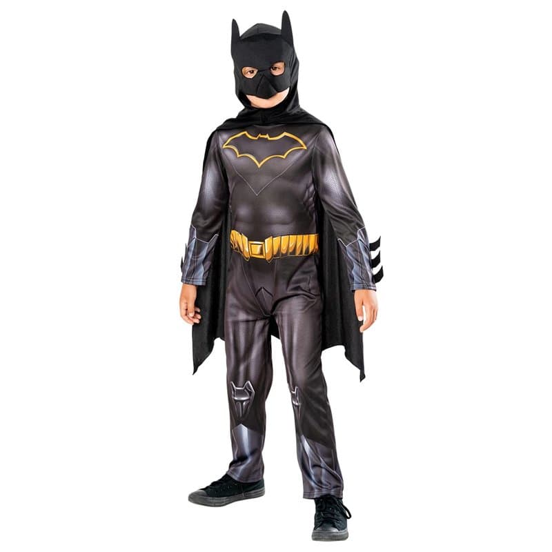 Rubies Costume Batman pour enfants, Green Collection, Costume durable, Jumpsuit avec cape et masque, Officiel DC Comics pour Hal