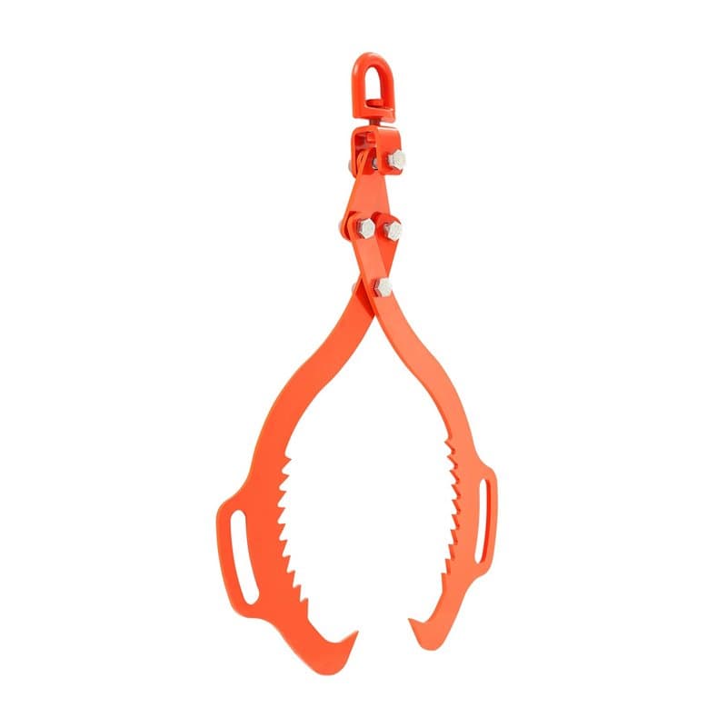 VEVOR Pince Forestière pour Troncs 710 mm, Pince de Levage pour Bois Bûches Grumes Pivotante 2 Griffes Capacité de Levage 500 kg