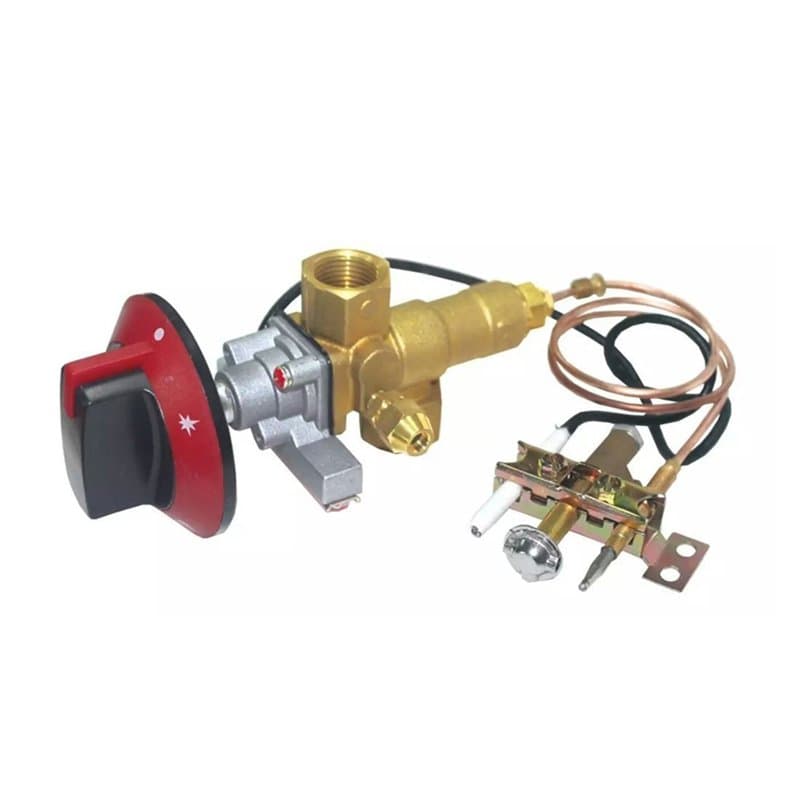 METER STAR 100000BTU LPG/NG Brûleur pilote de soupape d'admission de cuisinière à gaz avec thermocouple M10 x 1 de 0,9 m et fil