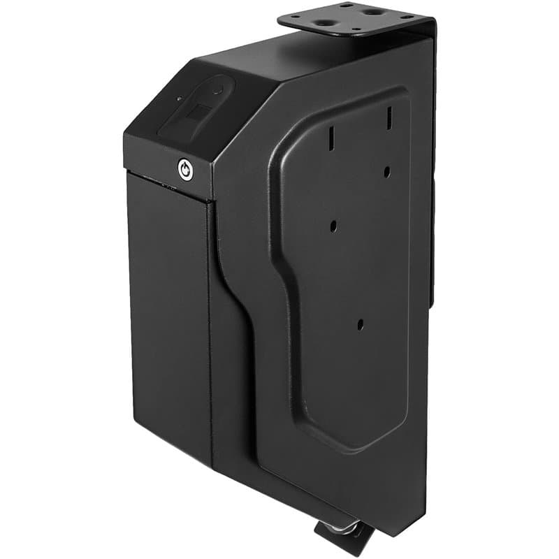 VEVOR Coffre-Fort de Pistolet Biométrique en Acier - Empreinte Digitale, 2 Clés, Doublure en Mousse - Pour Armes à Feu, Usage Do
