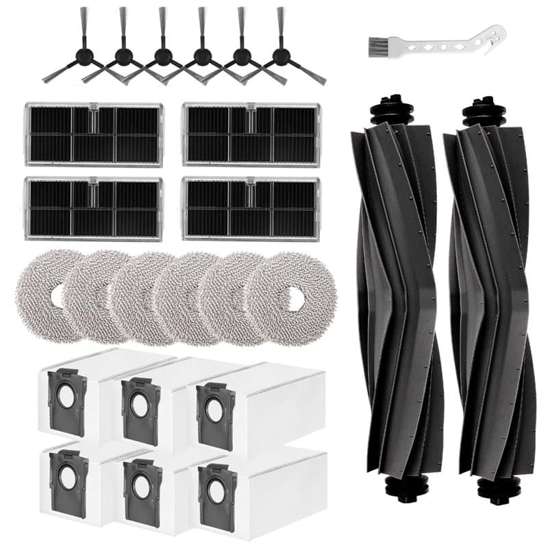 Kit d'accessoires Compatibles avec Dreame L10s Pro Ultra Heat / L10s Ultra Gen 2 / X30 Ultra, Sacs à Poussière, Serpillères, Bro